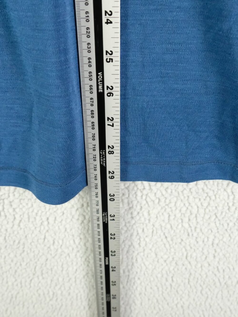 Smartwool Sweater Mens Large Blue Merino Wool Thermal Quarter Zip Outdoor - Picture 5 of 8